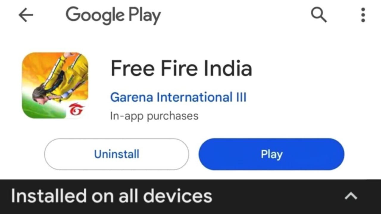 Free Fire India Install