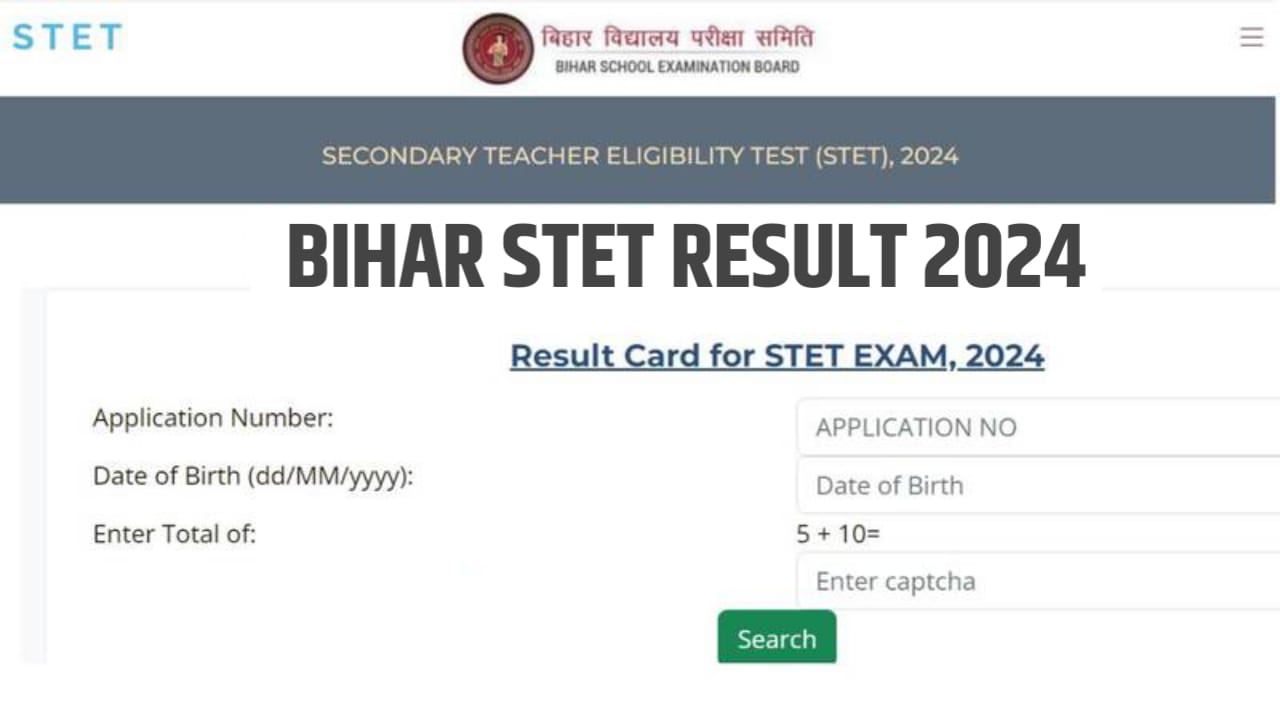 Bihar STET Result 2024